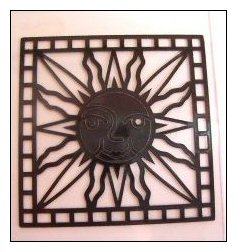 Peelie of sun for suncatcher