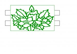 Christmas Candle Lamp Design.