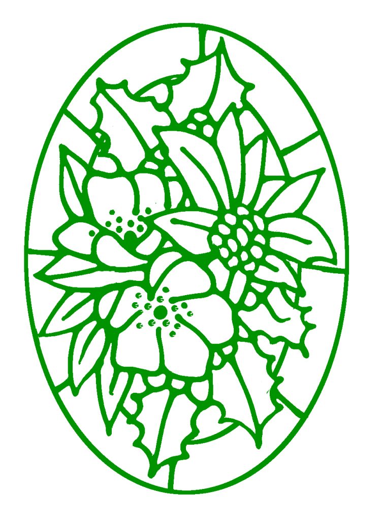 Christmas glass painting designs