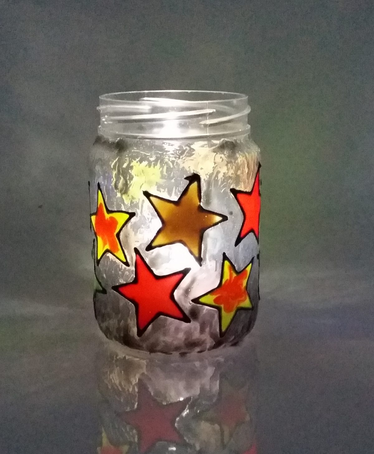 Glass Painting Jam Jars and Mason Jars.